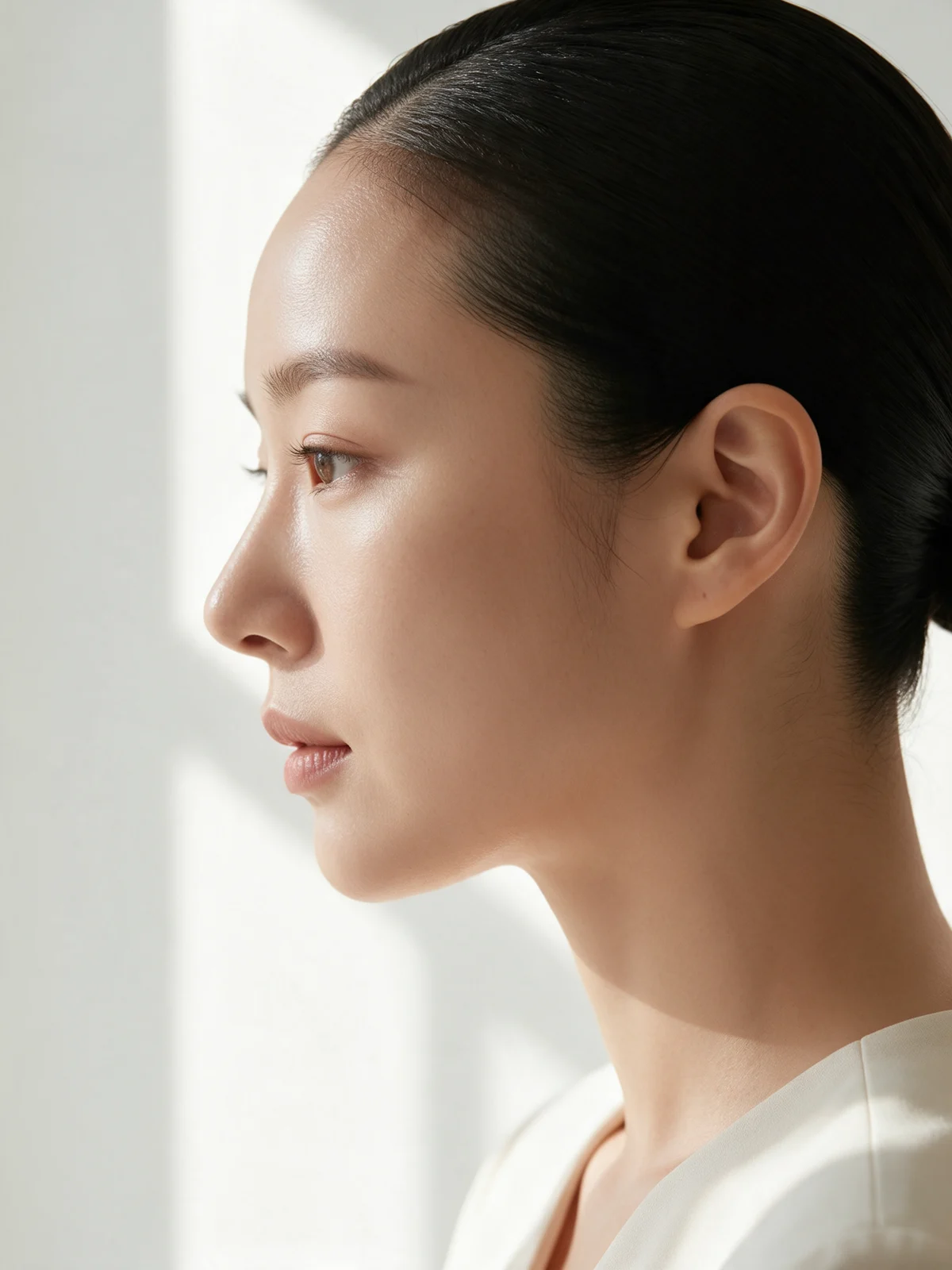 20대 여성 · 이마 가상 사례 — 수술 후(AI 생성 모델)